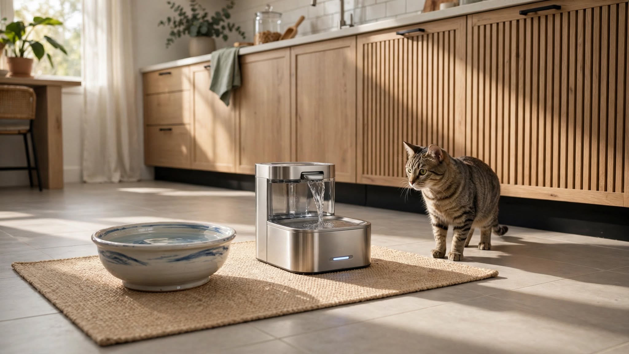 How to Help a Picky Cat Accept a New Water Setup