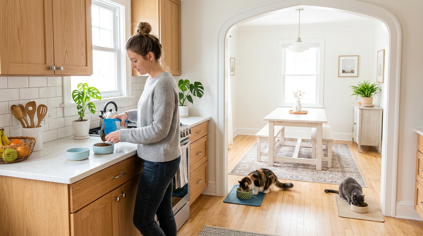 How to Stop One Cat From Stealing Another Cat’s Food