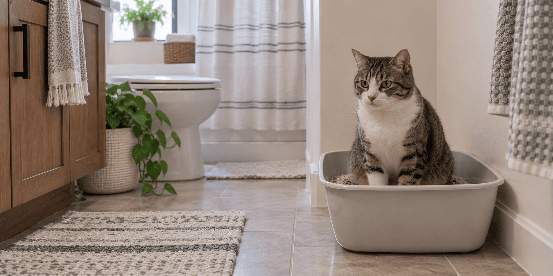 Why Does My Cat Sit in the Litter Box?
