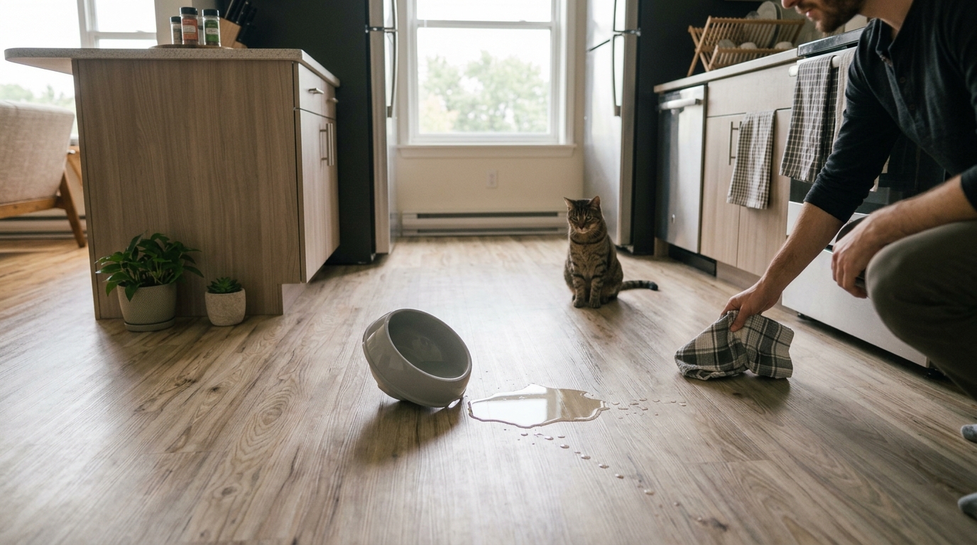 Why Does My Cat Spill the Water Bowl?